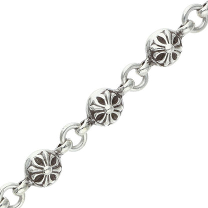 Chrome Hearts #1 Cross Ball Silver Bracelet