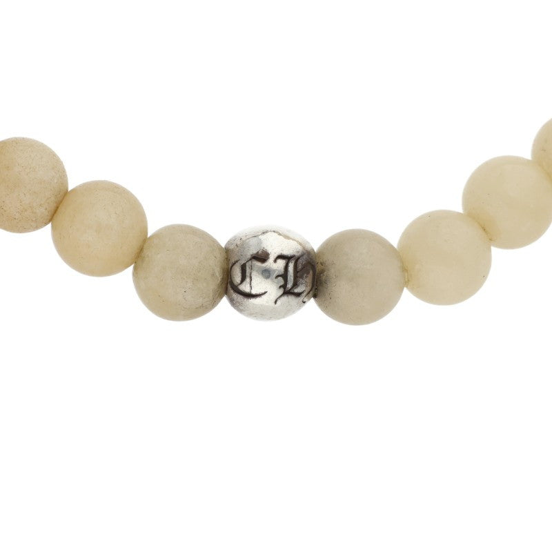Chrome Hearts White Jade Bead Bracelet
