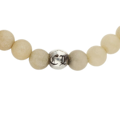 Chrome Hearts White Jade Bead Bracelet