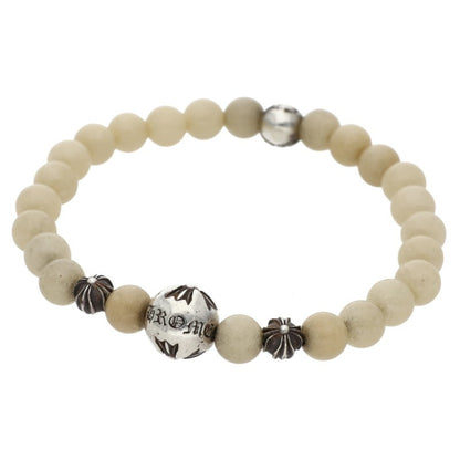 Chrome Hearts White Jade Bead Bracelet