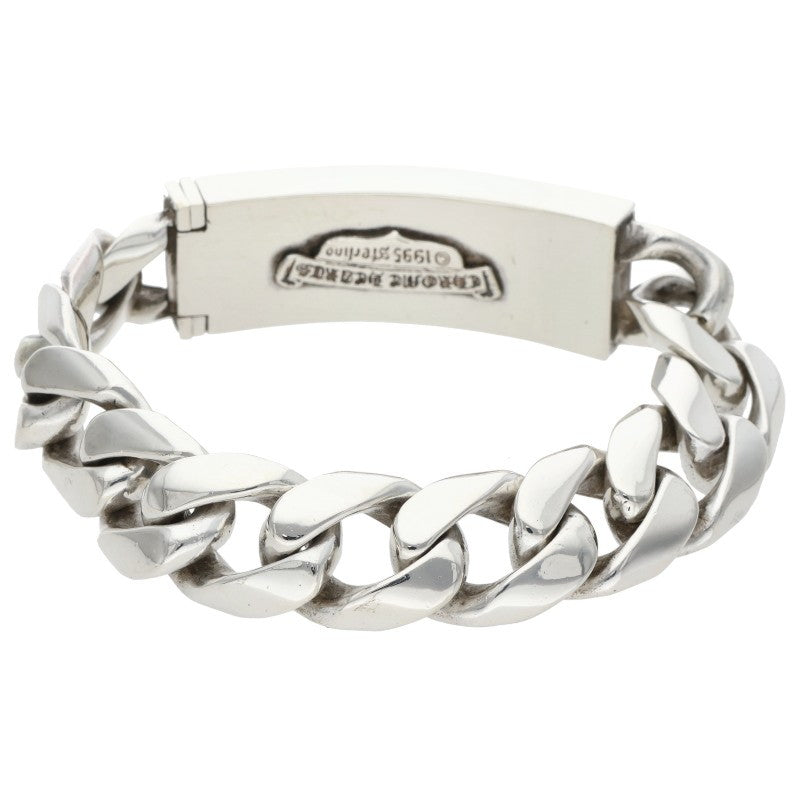 Chrome Hearts 3 Heart ID Classic Link Bracelet Size 11LINK