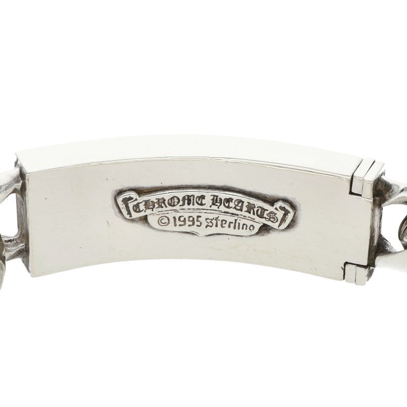 Chrome Hearts 3 Heart ID Classic Link Bracelet Size 11LINK