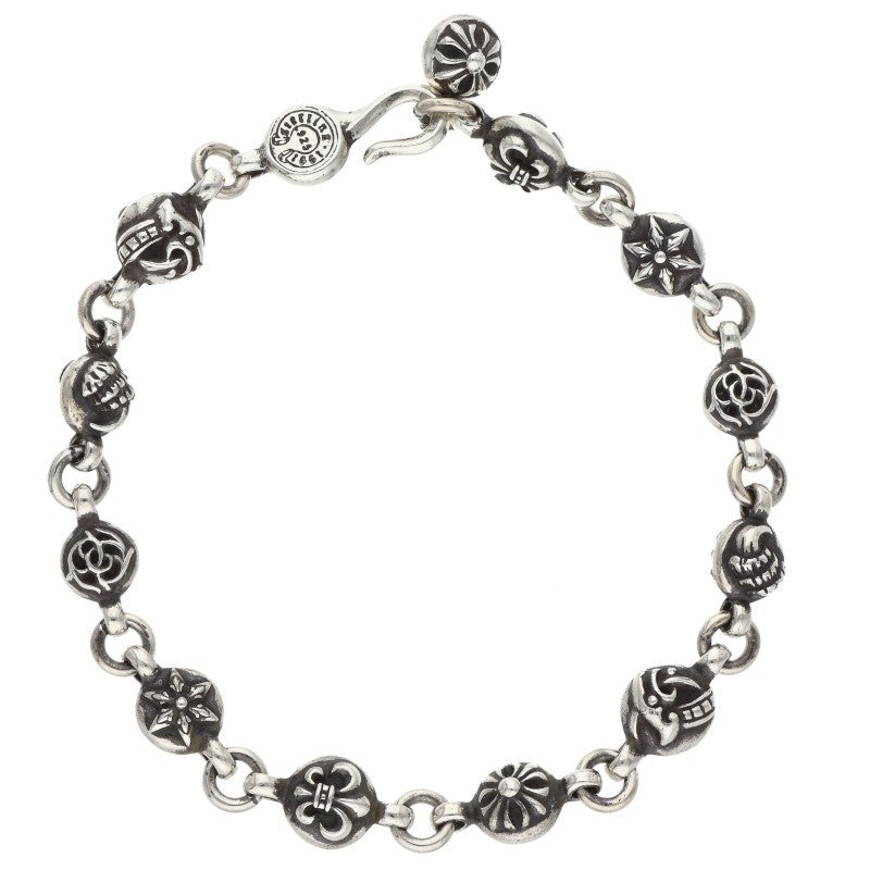 Chrome Hearts #1 MULTI BALL Silver Bracelet