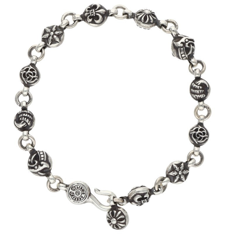 Chrome Hearts #1 MULTI BALL Silver Bracelet