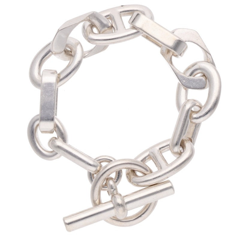 HERMES Aleas GM Ag925 Silver Bracelet Size 11LINK