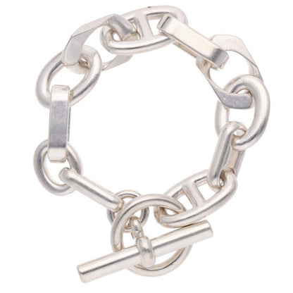 HERMES Aleas GM Ag925 Silver Bracelet Size 11LINK