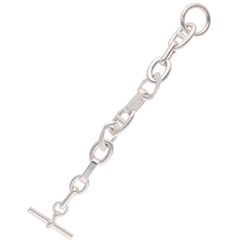 HERMES Aleas GM Ag925 Silver Bracelet Size 11LINK