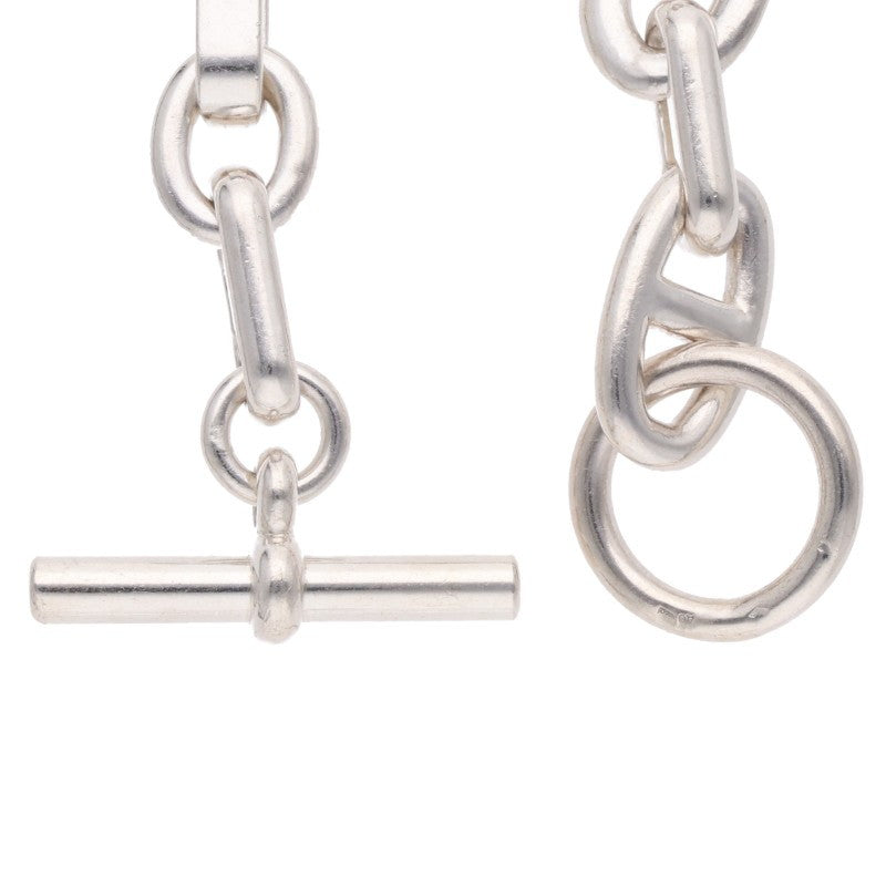 HERMES Aleas GM Ag925 Silver Bracelet Size 11LINK