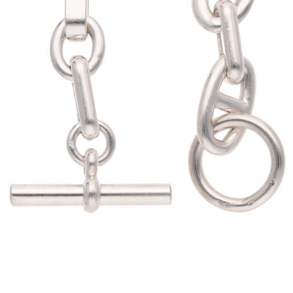 HERMES Aleas GM Ag925 Silver Bracelet Size 11LINK