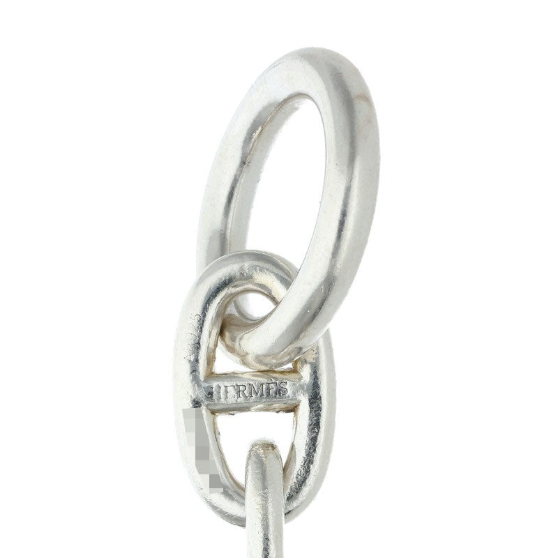 HERMES Chaine d'Ancre TGM Silver Bracelet Size 13LINK