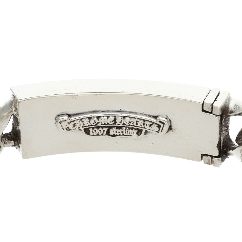 Chrome Hearts ID Floral CRS Silver Bracelet Size 12LINK