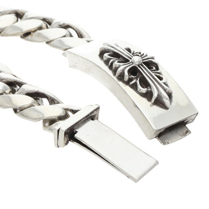 Chrome Hearts ID FLORAL CRS Silver Bracelet Size 11LINK