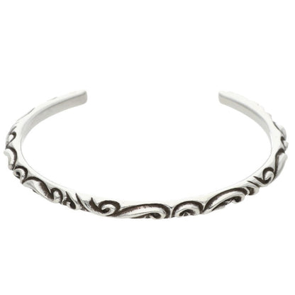 Chrome Hearts Scroll Band Silver Bracelet Size M