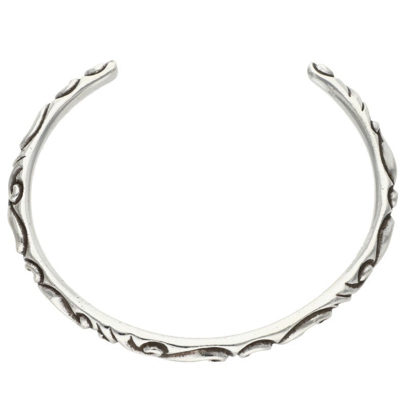 Chrome Hearts Scroll Band Silver Bracelet Size M