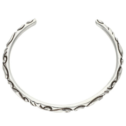Chrome Hearts Scroll Band Silver Bracelet Size M