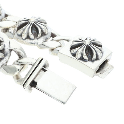 Chrome Hearts CROSS LINK Silver Bracelet Size 5LINK