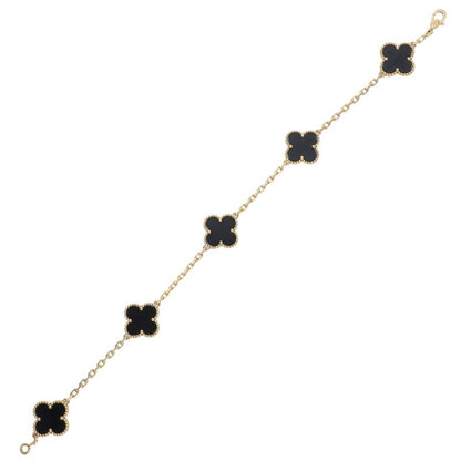 VANCLEEF & ARPELS Vintage Alhambra K18YG 5-Motif Bracelet