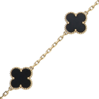VANCLEEF & ARPELS Vintage Alhambra K18YG 5-Motif Bracelet