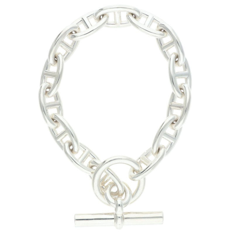 HERMES Chaine d'Ancre GM Silver Bracelet Size 14LINK