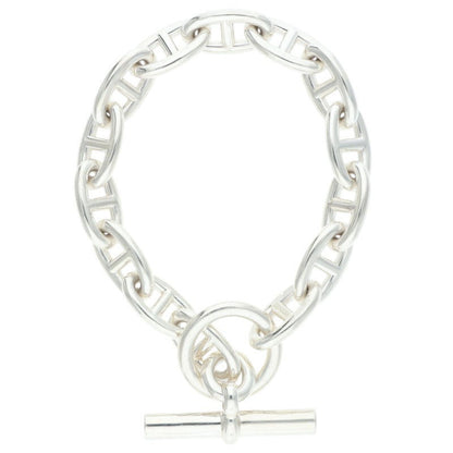 HERMES Chaine d'Ancre GM Silver Bracelet Size 14LINK