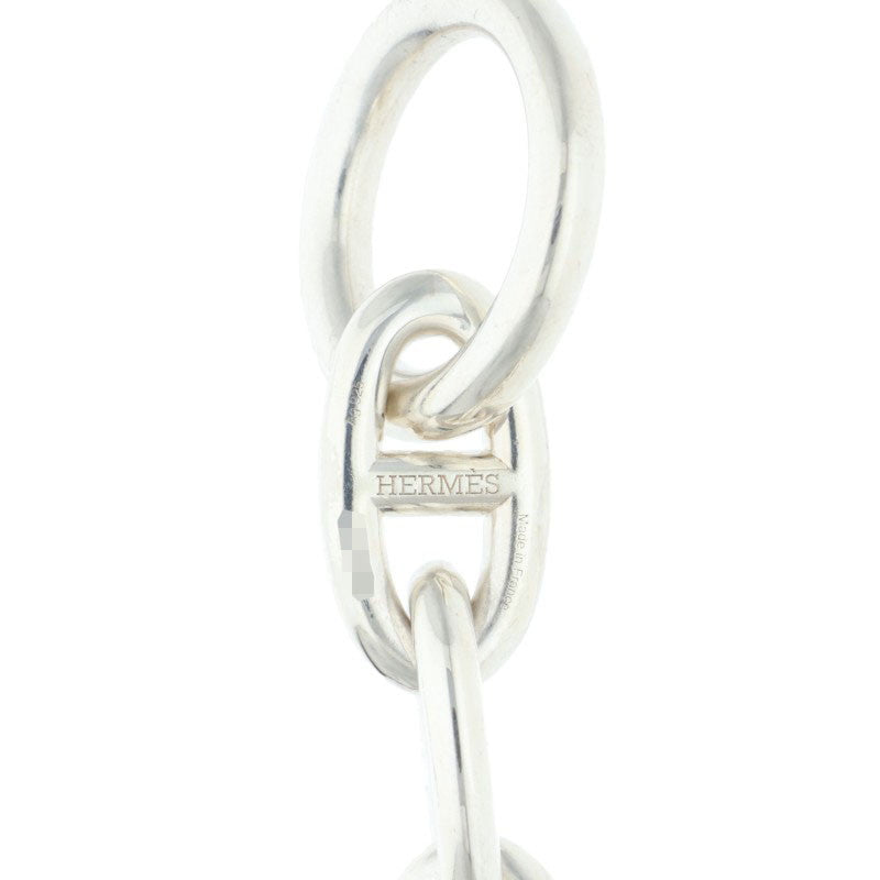 HERMES Chaine d'Ancre GM Silver Bracelet Size 14LINK