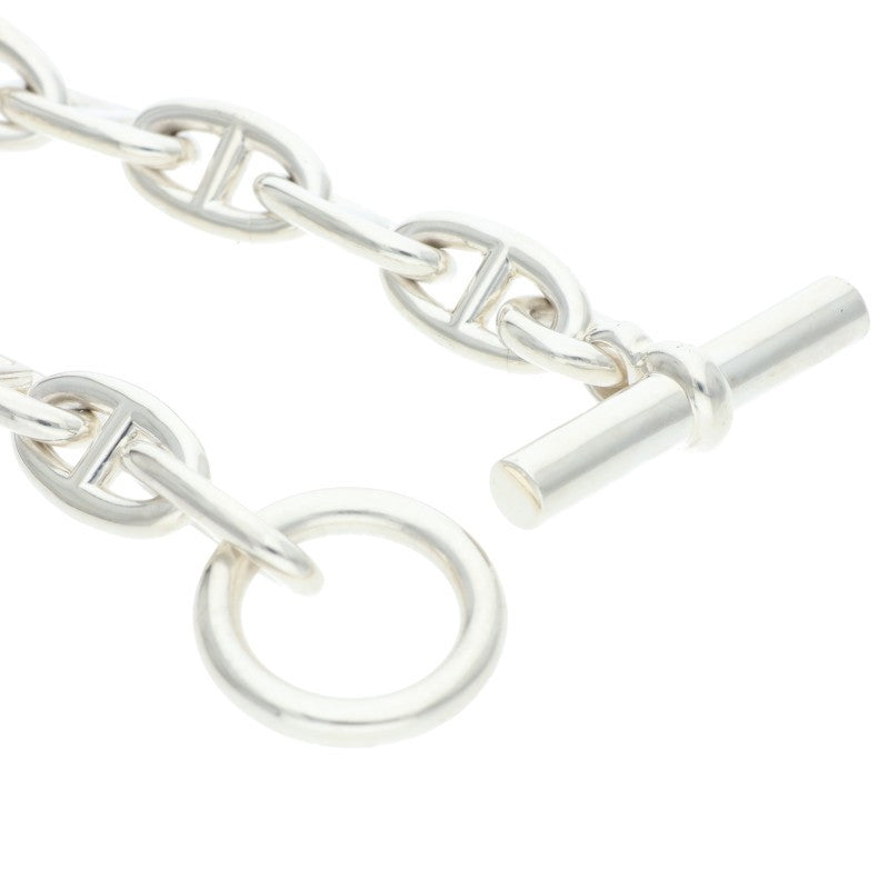 HERMES Chaine d'Ancre GM Silver Bracelet Size 14LINK