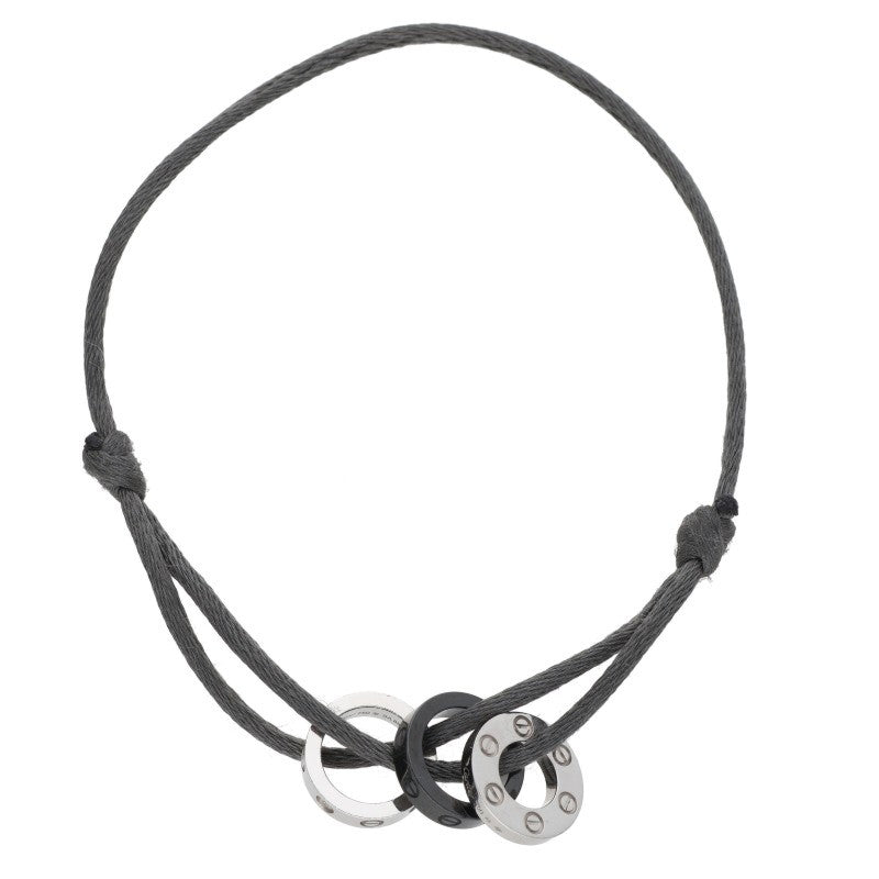 Cartier Love Three Hoop Cord Bracelet Multi