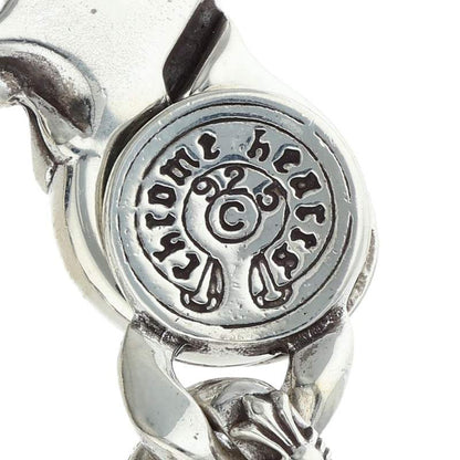 Chrome Hearts FNCY CHN LNK Old Silver Bracelet Size 15LINK