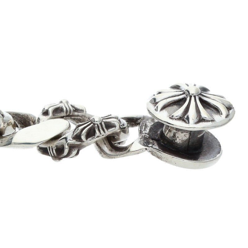 Chrome Hearts FNCY CHN LNK Old Silver Bracelet Size 15LINK