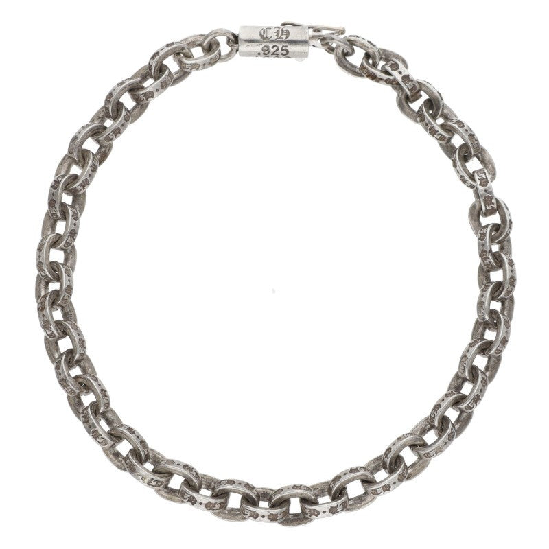 Chrome Hearts Paper Chain Silver Bracelet Size 7 Inch