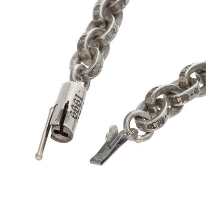 Chrome Hearts Paper Chain Silver Bracelet Size 7 Inch
