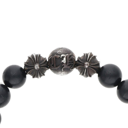 Chrome Hearts 10mm Black Tourmaline Bead Bracelet