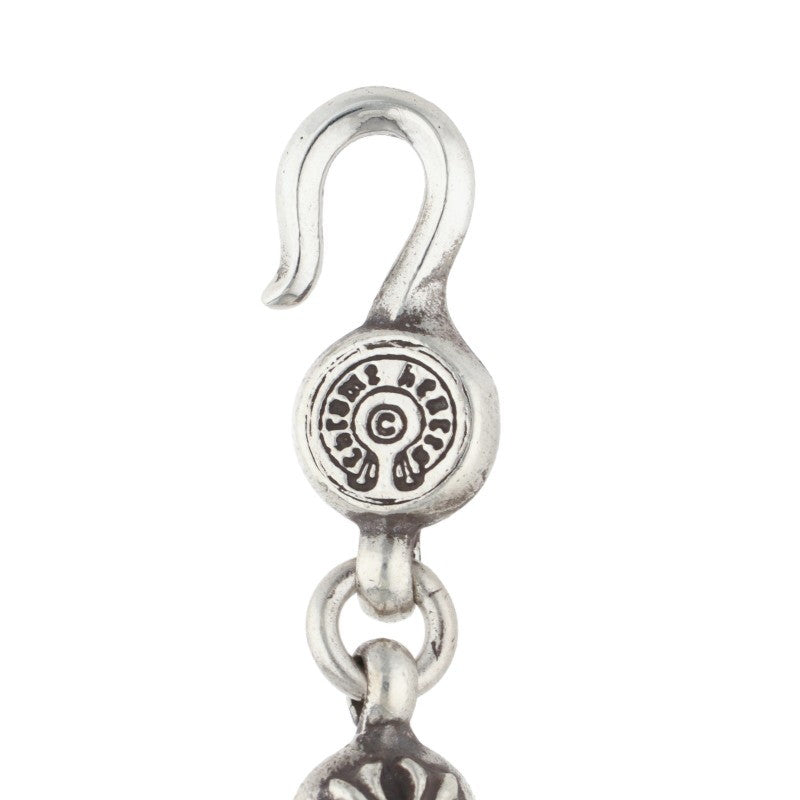 Chrome Hearts NO1 BALL #1 Cross Ball Silver Bracelet
