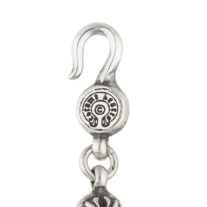 Chrome Hearts NO1 BALL #1 Cross Ball Silver Bracelet
