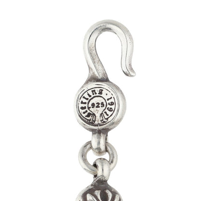 Chrome Hearts NO1 BALL #1 Cross Ball Silver Bracelet
