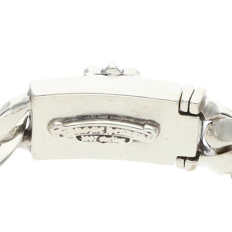 Chrome Hearts ID BOX KEEPER Silver Bracelet Size 15LINK