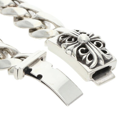 Chrome Hearts ID BOX KEEPER Silver Bracelet Size 15LINK