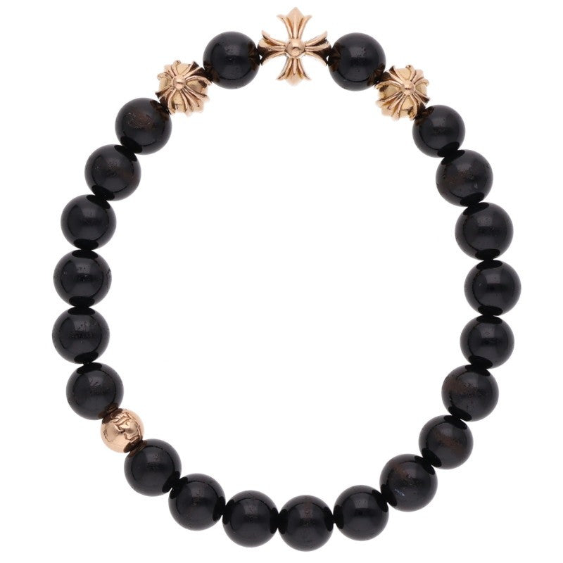 Chrome Hearts 22K Onyx 8mm Bead Bracelet