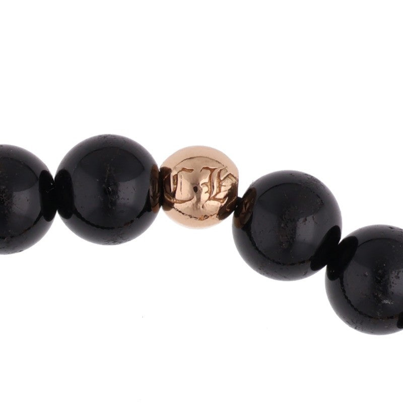Chrome Hearts 22K Onyx 8mm Bead Bracelet