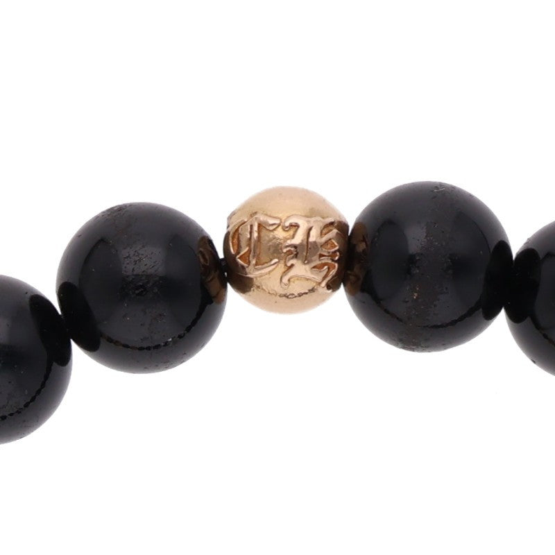 Chrome Hearts 22K Onyx 8mm Bead Bracelet