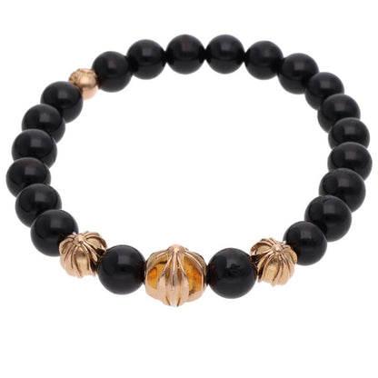 Chrome Hearts 22K Onyx 8mm Bead Bracelet