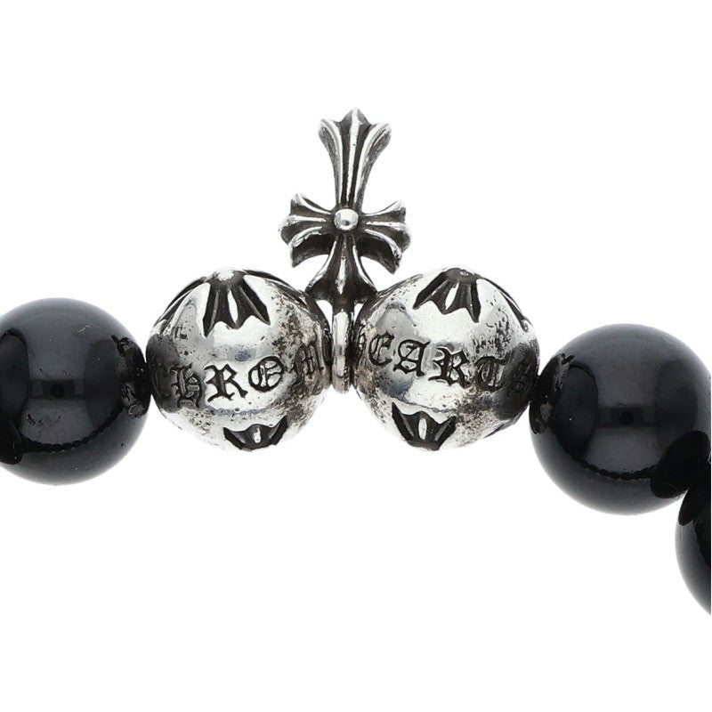 Chrome Hearts 10mm Bead Bracelet Black/Silver