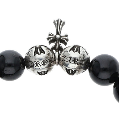 Chrome Hearts 10mm Bead Bracelet Black/Silver