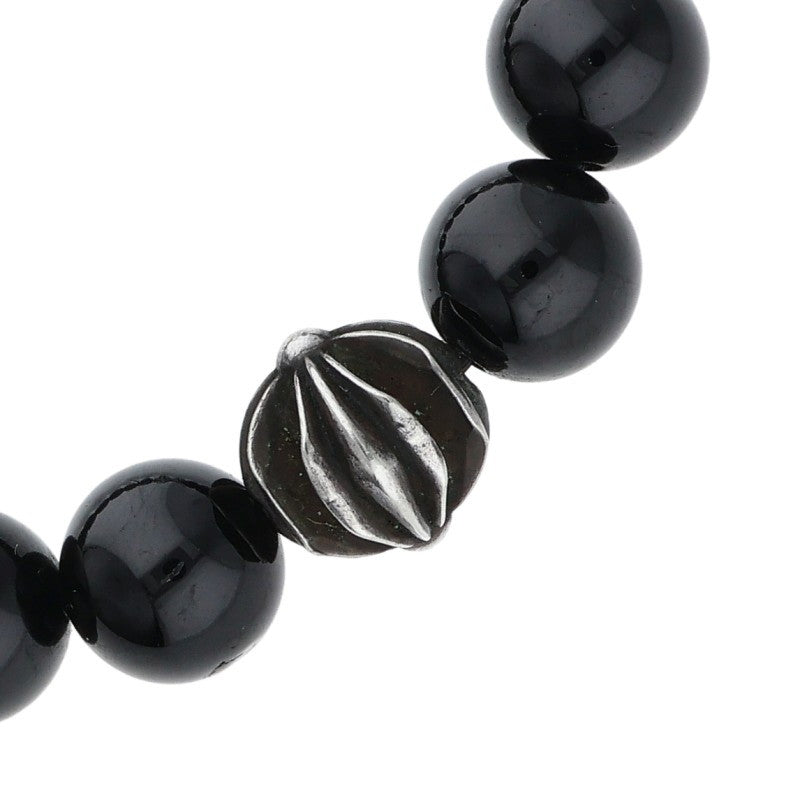 Chrome Hearts 10mm Bead Bracelet Black/Silver