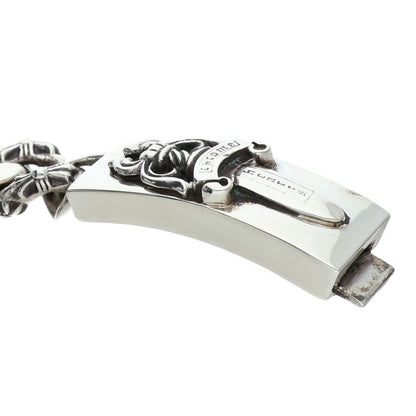 Chrome Hearts ID Dagger Fancy Silver Bracelet Size 13LINK