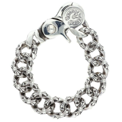 Chrome Hearts EX FNCY CHN 925 Silver Bracelet Size 12LINK