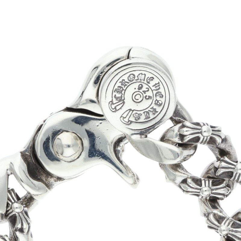 Chrome Hearts EX FNCY CHN 925 Silver Bracelet Size 12LINK