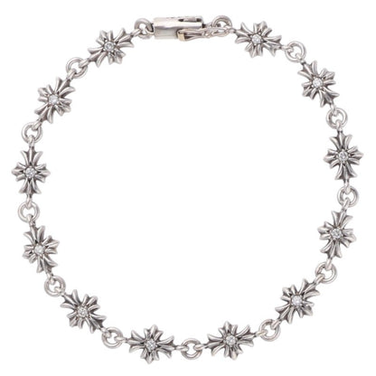 Chrome Hearts Tiny ECH Plus Diamond Bracelet Size 12LINK
