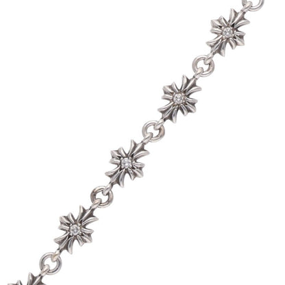 Chrome Hearts Tiny ECH Plus Diamond Bracelet Size 12LINK