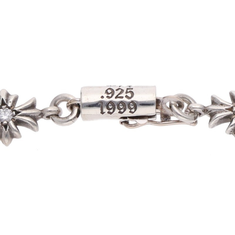 Chrome Hearts Tiny ECH Plus Diamond Bracelet Size 12LINK